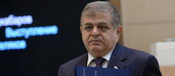 Первый заместитель председателя Комитета Совета Федерации по международным делам Владимир Джабаров Первый заместитель председателя Комитета Совета Федерации по международным делам Владимир Джабаров - Sputnik Узбекистан