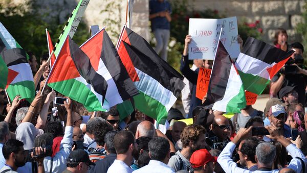 Протесты против переноса посольства США из Тель-Авива в Иерусалим - Sputnik Ўзбекистон