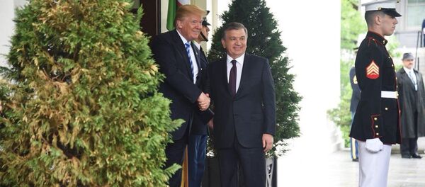 Shavkat Mirziyoyev i Donald Tramp na vstreche v Belom dome Shavkat Mirziyoyev i Donald Tramp na vstreche v Belom dome - Sputnik O‘zbekiston