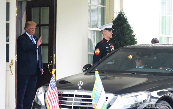 Президент США Дональд Трамп принял в Белом доме Шавката Мирзиёева - Sputnik Узбекистан
