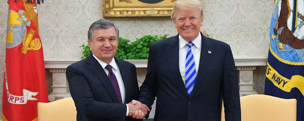 Президент Узбекистана Шавкат Мирзиёев и Президент США Дональд Трамп Президент Узбекистана Шавкат Мирзиёев и Президент США Дональд Трамп - Sputnik Ўзбекистон