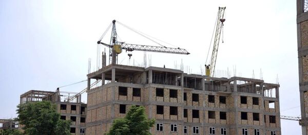 Строительство многоквартирных жилых домов в Андижанской области Строительство многоквартирных жилых домов в Андижанской области - Sputnik Ўзбекистон