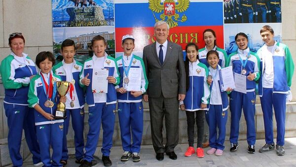 Встреча с участниками IV Всемирных игр юных соотечественников в Ташкенте - Sputnik Узбекистан