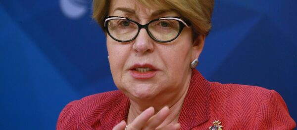 Руководитель Федерального агентства по делам СНГ, соотечественников, проживающих за рубежом, и по международному гуманитарному сотрудничеству Элеонора Митрофанова - Sputnik Узбекистан