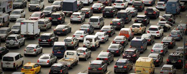 автомобили горизонталь Садовое кольцо сток трафик автомобили горизонталь Садовое кольцо сток трафик - Sputnik Узбекистан