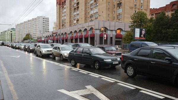 Выделенная полоса появилась в центре Москвы - Sputnik Узбекистан