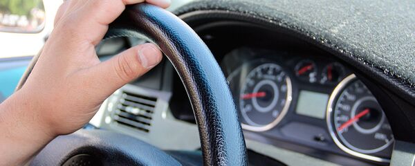 Водитель в автомобиле Водитель в автомобиле - Sputnik Узбекистан