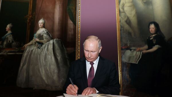 Рабочий визит президента РФ В. Путина в Австрию - Sputnik Узбекистан