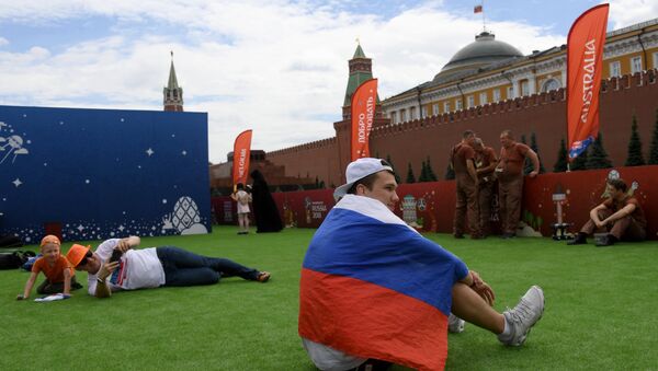 Открытие Парка футбола ЧМ-2018 на Красной площади - Sputnik Узбекистан