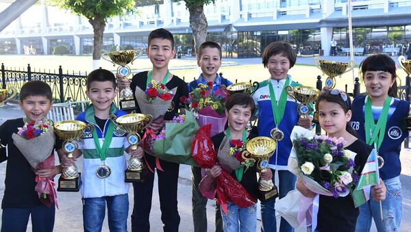 Участники чемпионата мира по шахматам среди кадетов - Sputnik Узбекистан