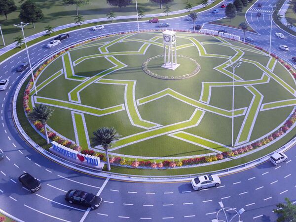 Как будет выглядеть круг Рохат после реконструкции Как будет выглядеть круг Рохат после реконструкции - Sputnik Узбекистан