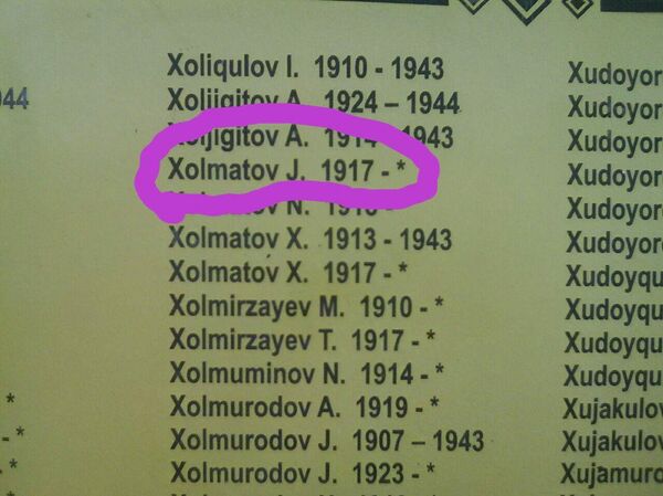 Қошиқдаги ёзув орқали аскарнинг қариндошлари топилди Қошиқдаги ёзув орқали аскарнинг қариндошлари топилди - Sputnik Ўзбекистон