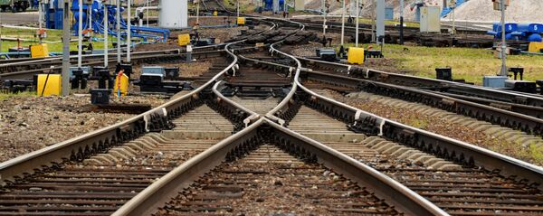 Железнодорожные пути сортировочной станции - Sputnik Ўзбекистон