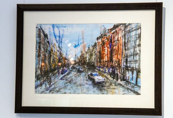 Бухарские пейзажи и дождливый Париж: картины узбекского художника в Москве Бухарские пейзажи и дождливый Париж: картины узбекского художника в Москве - Sputnik Узбекистан