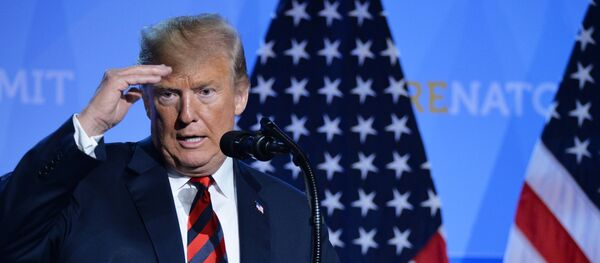 Пресс-конференция президента США Д. Трампа на саммите НАТО Пресс-конференция президента США Д. Трампа на саммите НАТО - Sputnik Ўзбекистон