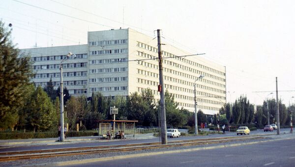 Здание штаба ТуркВО в 1977 году, в котором на данный момент расположено Министерство обороны Узбекистана - Sputnik Ўзбекистон