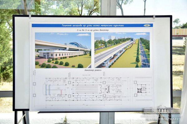 В Ташкенте первую очередь надземного метро сдадут к Наврузу - Sputnik Узбекистан
