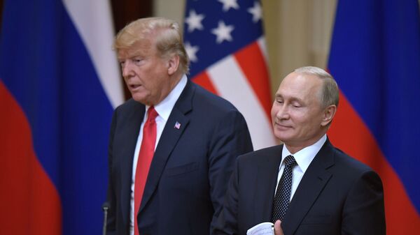Встреча президента РФ Владимира Путина и президента США Дональда Трампа в Хельсинки - Sputnik Ўзбекистон