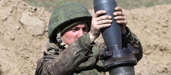 Артиллеристы во время военных соревнований Артиллеристы во время военных соревнований - Sputnik Узбекистан