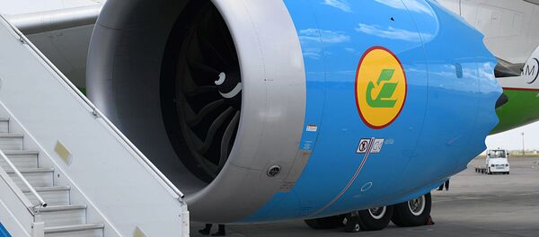 Турбина самолета узбекских авиалиний - Sputnik Ўзбекистон