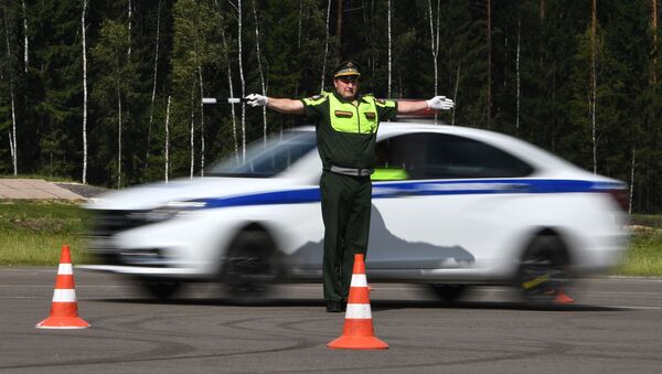 Международный этап конкурса Дорожный патруль - Sputnik Узбекистан