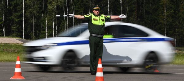 Международный этап конкурса Дорожный патруль - Sputnik Узбекистан