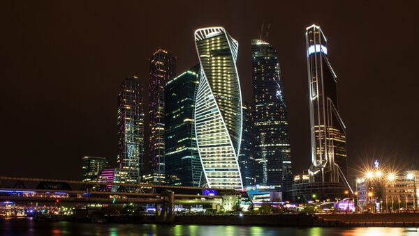 Вид на Московский международный деловой центр Москва-Сити - Sputnik Ўзбекистон