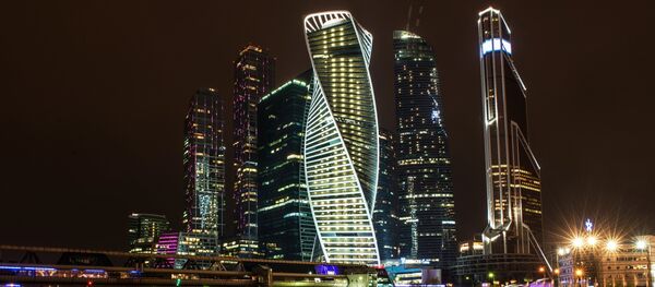 Вид на Московский международный деловой центр Москва-Сити Вид на Московский международный деловой центр Москва-Сити - Sputnik Ўзбекистон
