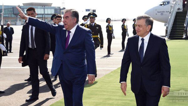Vizit prezidenta Tadjikistana Emomali Raxmona v Uzbekistan - Sputnik Oʻzbekiston
