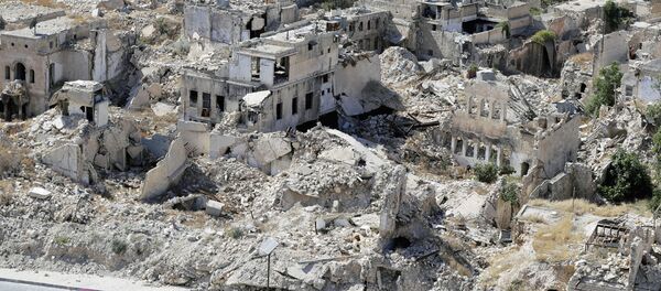 Развалины в городе Алеппо, Сирия - Sputnik Узбекистан