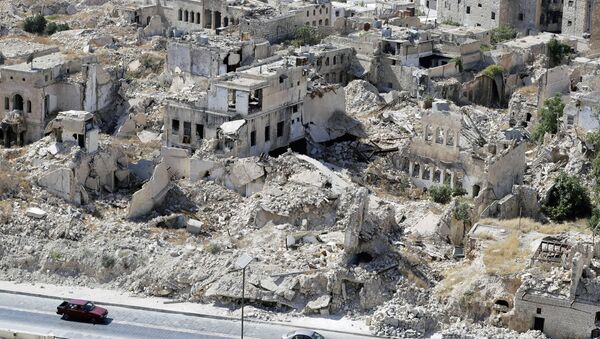 Развалины в городе Алеппо, Сирия - Sputnik Узбекистан