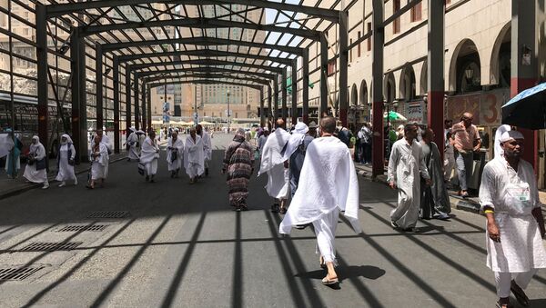 Мусульманские паломники во время ежегодного хаджа в священный город Мекка - Sputnik Узбекистан