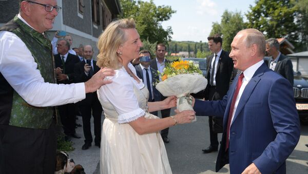 Президент РФ В. Путин посетил Австрию - Sputnik Ўзбекистон