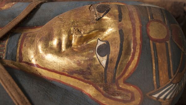 Экспедиция ЦЕИ РАН нашла мумию с золотой маской в Фаюмском оазисе - Sputnik Узбекистан