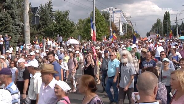 СПУТНИК_Многотысячные протесты в центре Кишинева - Sputnik Узбекистан