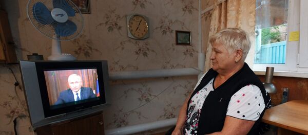 Трансляция обращения В. Путина к гражданам России - Sputnik Узбекистан