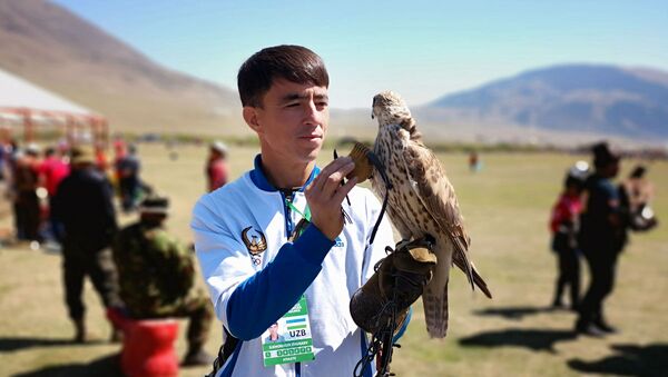 Участник из Узбекистана на  III Международных играх кочевников в Кыргызстане - Sputnik Узбекистан