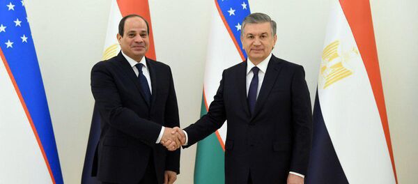 В резиденции Куксарой состоялись переговоры Президента Республики Узбекистан Шавката Мирзиёева и Президента Арабской Республики Египет Абдулфаттаха ас-Сиси  В резиденции Куксарой состоялись переговоры Президента Республики Узбекистан Шавката Мирзиёева и Президента Арабской Республики Египет Абдулфаттаха ас-Сиси  - Sputnik Ўзбекистон