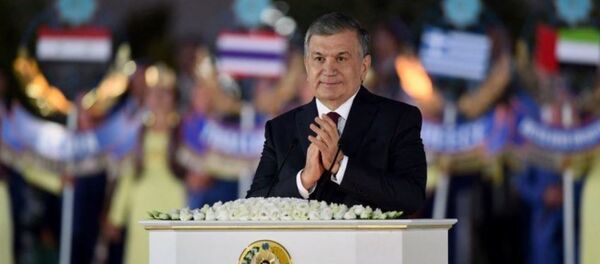 Выступление президента Шавката Мирзиёева на церемонии открытия Международного форума искусства макома - Sputnik Узбекистан