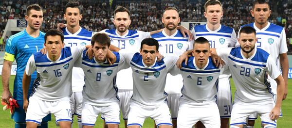 Сборная Узбекистана перед товарищеским матчем с Сирией Сборная Узбекистана перед товарищеским матчем с Сирией - Sputnik Узбекистан