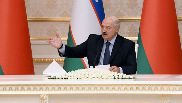 Президент Беларуси Александр Лукашенко на переговорах в Ташкенте - Sputnik Узбекистан