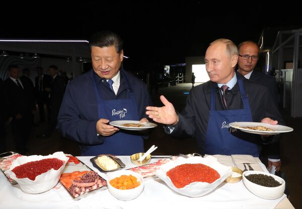 Рабочая поездка президента РФ В. Путина в Дальневосточный федеральный округ. День второй - Sputnik Узбекистан