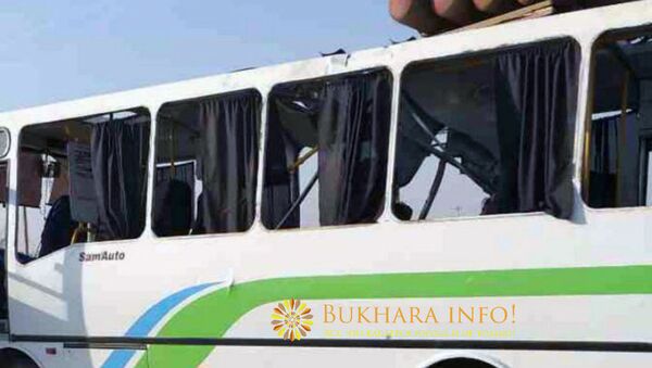Автобус, в котором  в результате взрыва газового баллона погибли 10 человек - Sputnik Узбекистан