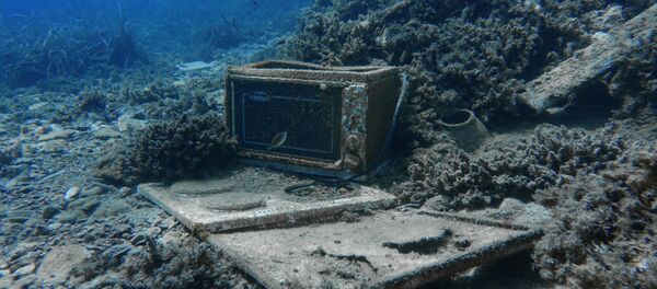 Микроволновая печь на дне моря у острова Сифнос, Греция - Sputnik Узбекистан
