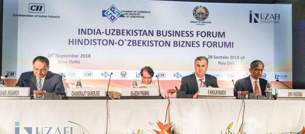 Узбекско-индийский бизнес-форум в Дели - Sputnik Узбекистан