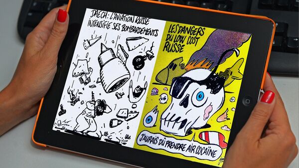 Скандальные карикатуры Charlie Hebdo Скандальные карикатуры Charlie Hebdo - Sputnik Узбекистан