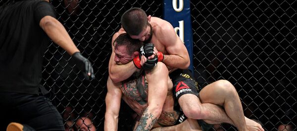 Бой между Хабибом Нурмагомедовым и Конором МакГрегором Бой между Хабибом Нурмагомедовым и Конором МакГрегором - Sputnik Ўзбекистон