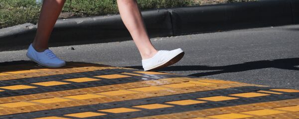 Пешеходный переход, архивное фото Пешеходный переход, архивное фото - Sputnik Узбекистан