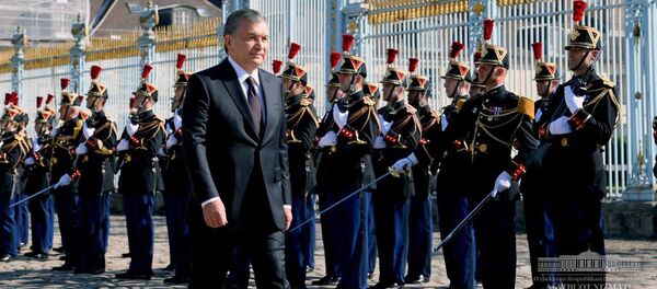 Визит президента Узбекистана Шавката Мирзиёева во Францию Визит президента Узбекистана Шавката Мирзиёева во Францию - Sputnik Узбекистан
