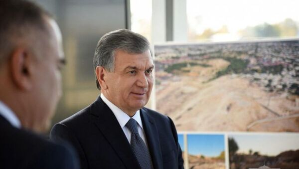 Мирзиёев проинспектировал строительство Business city - Sputnik Узбекистан